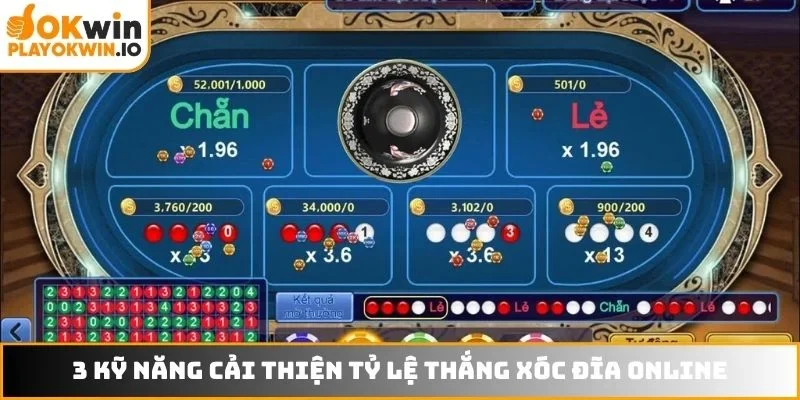 3 kỹ năng cải thiện tỷ lệ thắng xóc đĩa online