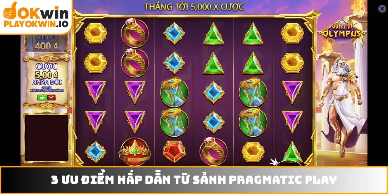 3 ưu điểm hấp dẫn từ sảnh Pragmatic Play