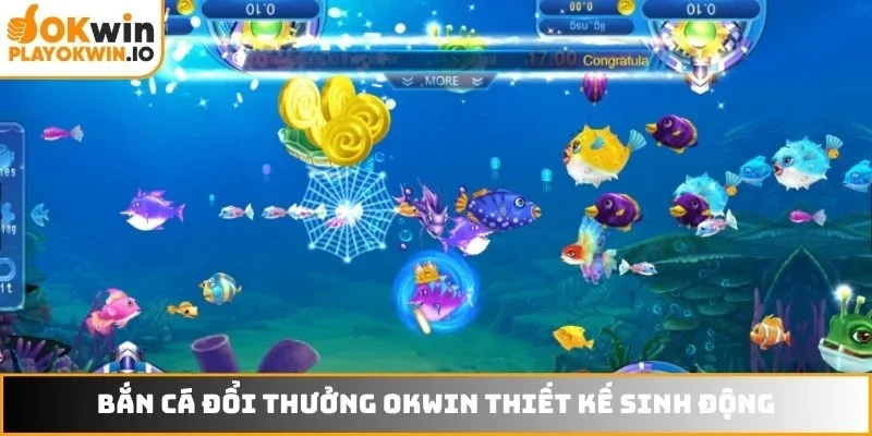 Bắn cá đổi thưởng OKWIN thiết kế sinh động